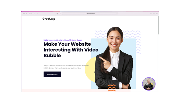 Video Greeting, Video Welcome for WordPress