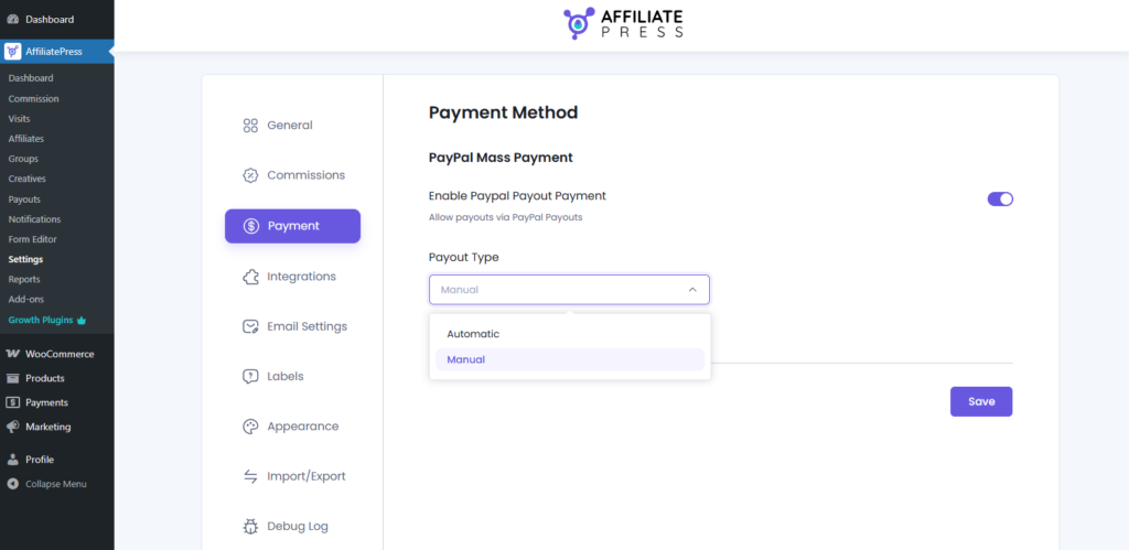 set up an affiliate program on WordPress