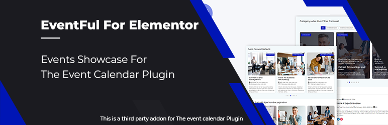 Eventful for Elementor – Events Showcase Addon for The Events Calendar
