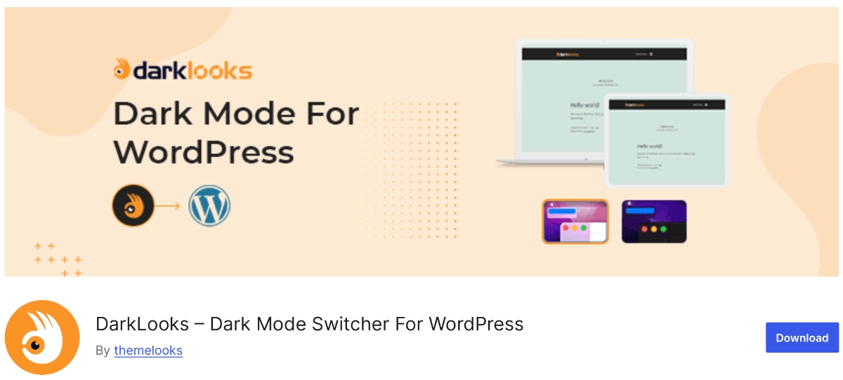 DarkLooks β Dark Mode Switcher For WordPress