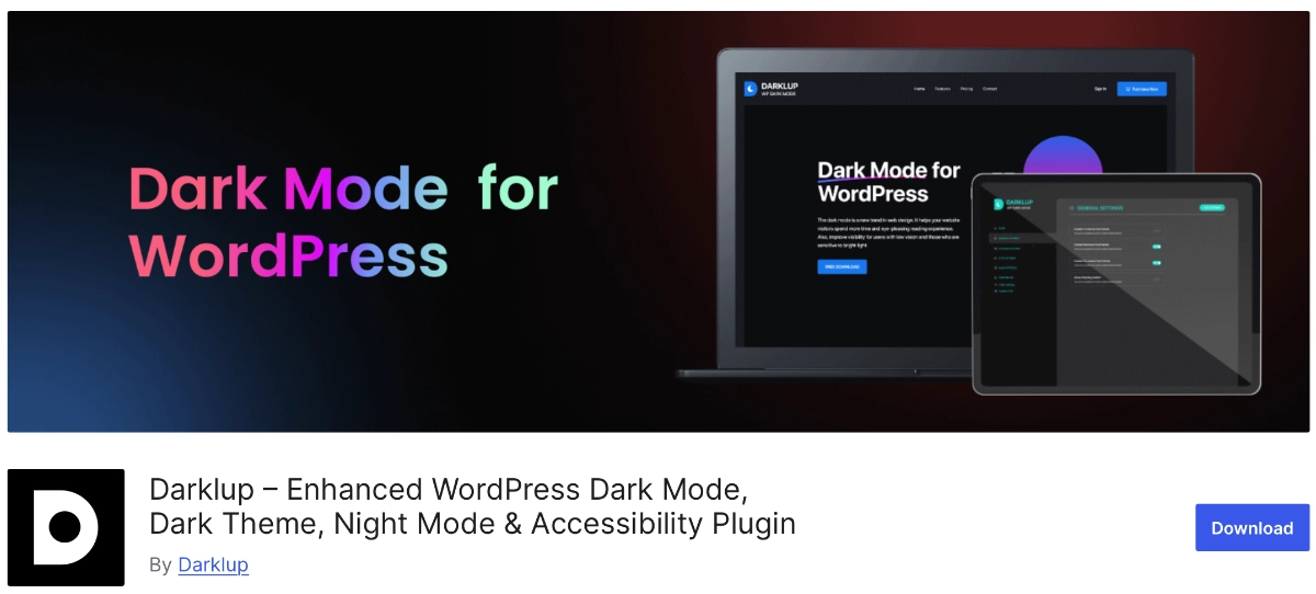 Darklup β Enhanced WordPress Dark Mode, Dark Theme, Night Mode & Accessibility Plugin