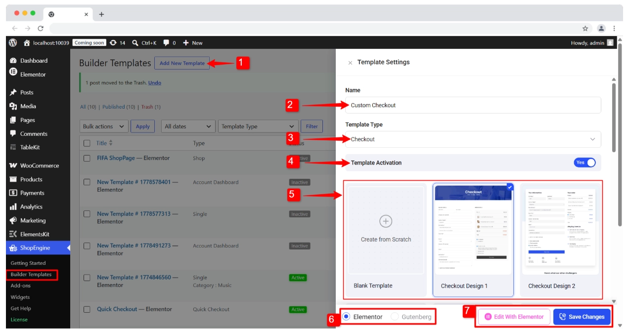 Create a Custom Checkout Page Template