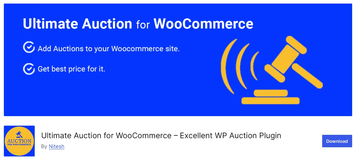 Ultimate Auction for WooCommerce