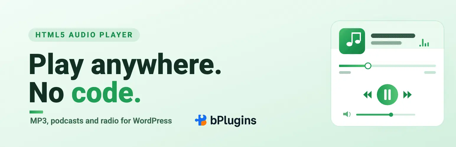 HTML5 Audio Player: the simplest way to add sound