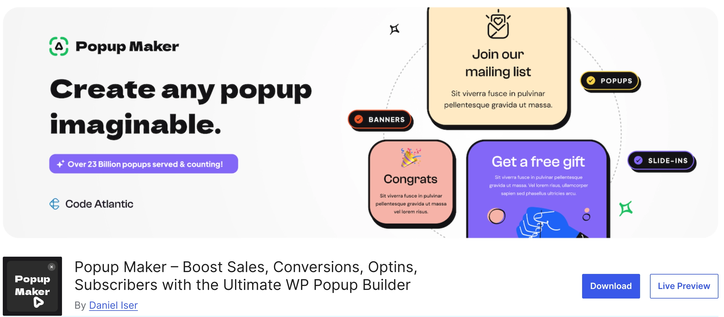 Popup Maker: Best Free General-Purpose Popup Builder